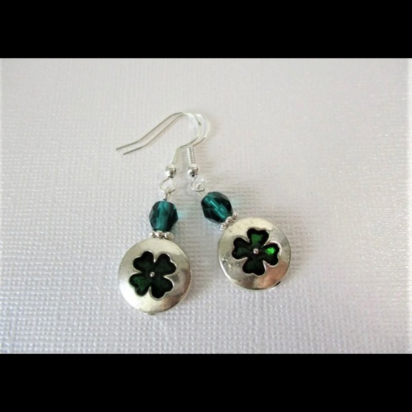 Koko’s Gifts Jewelry - Four Leaf Clover Silver Earrings